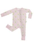 Fancy Tulips Convertible Zip Pajamas