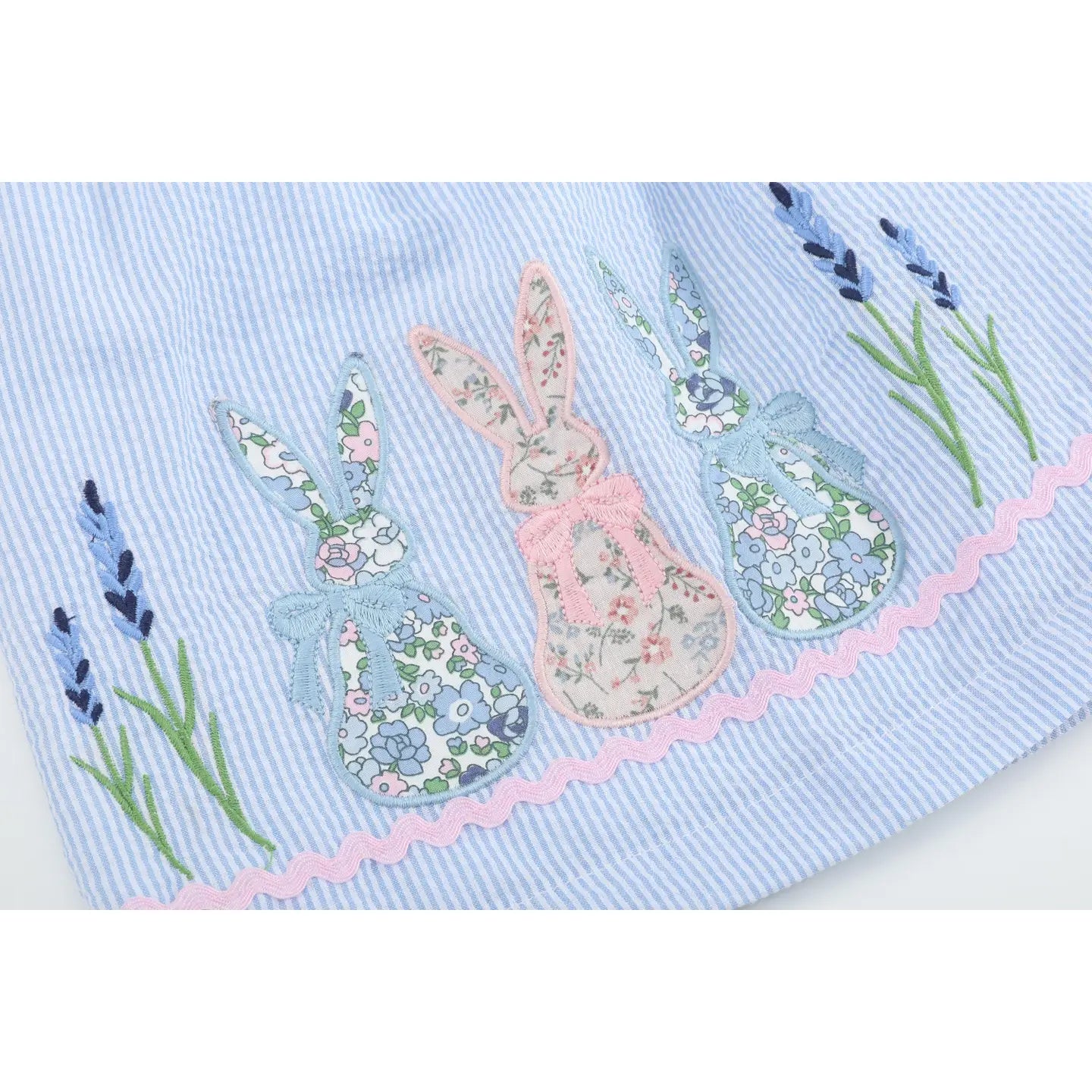 Bunnies Seersucker Yoke Dress