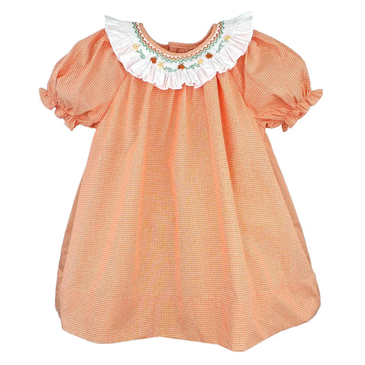Smocked Collar and Bullion Pumpkins Dress