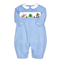 Vintage Christmas Smocked Longall