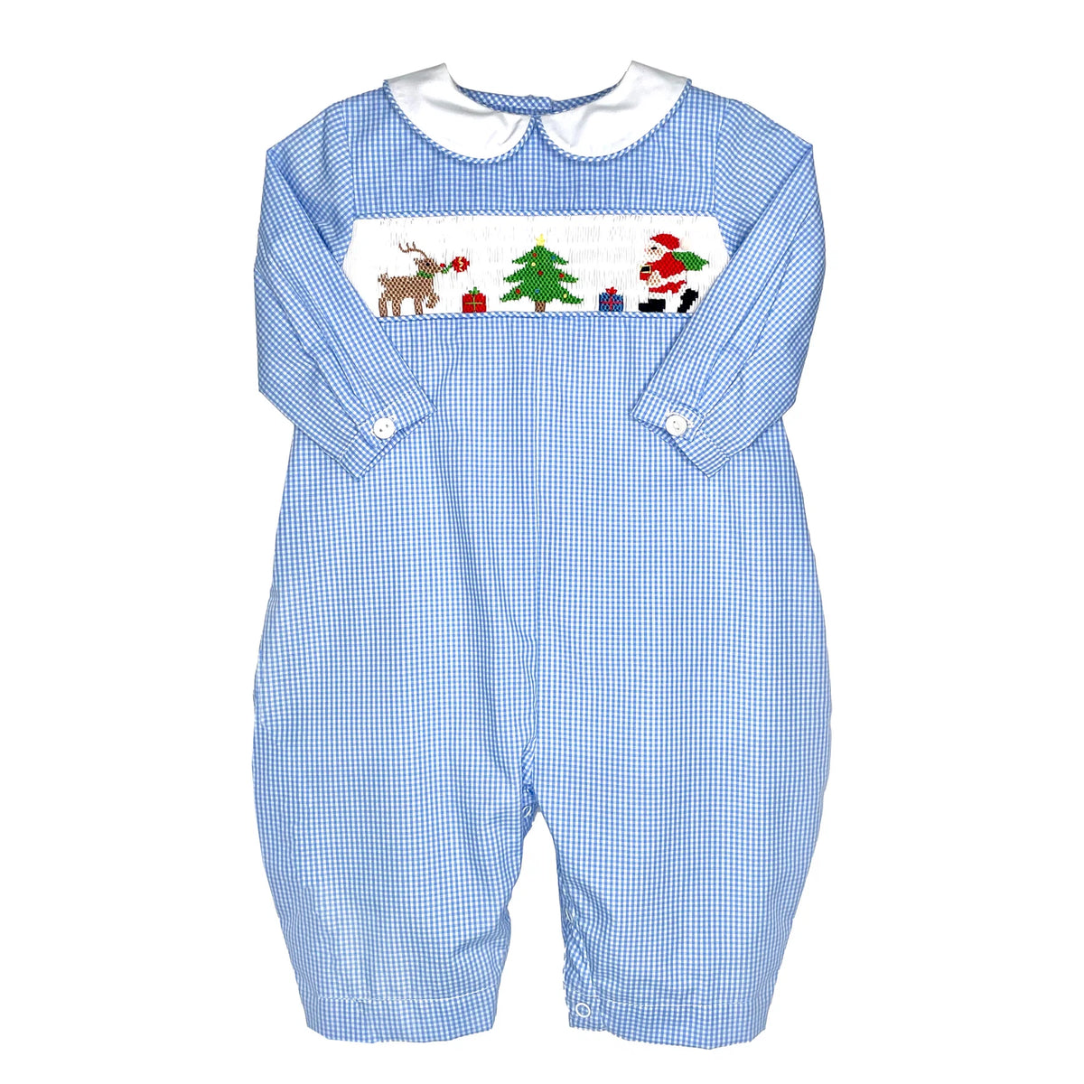 Vintage Christmas Smocked Longall