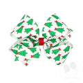 Christmas Tree Print Bow