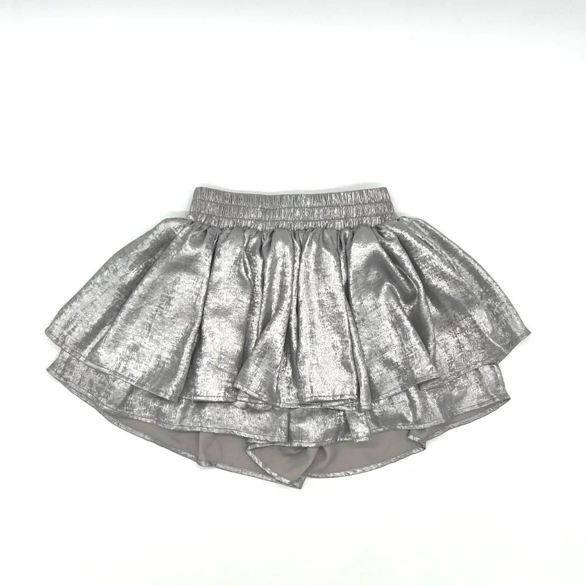 Shimmer Silver Skort