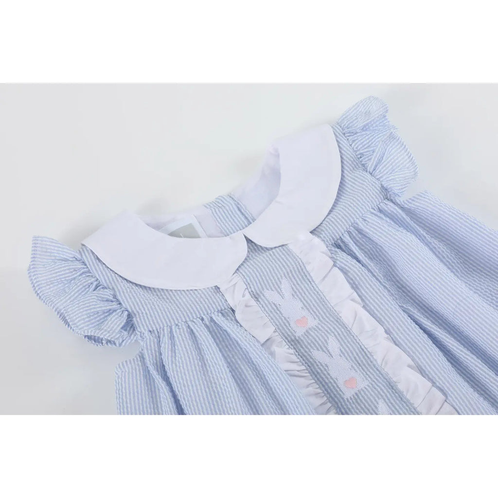Easter Bunny Ruffle Yoke Dress