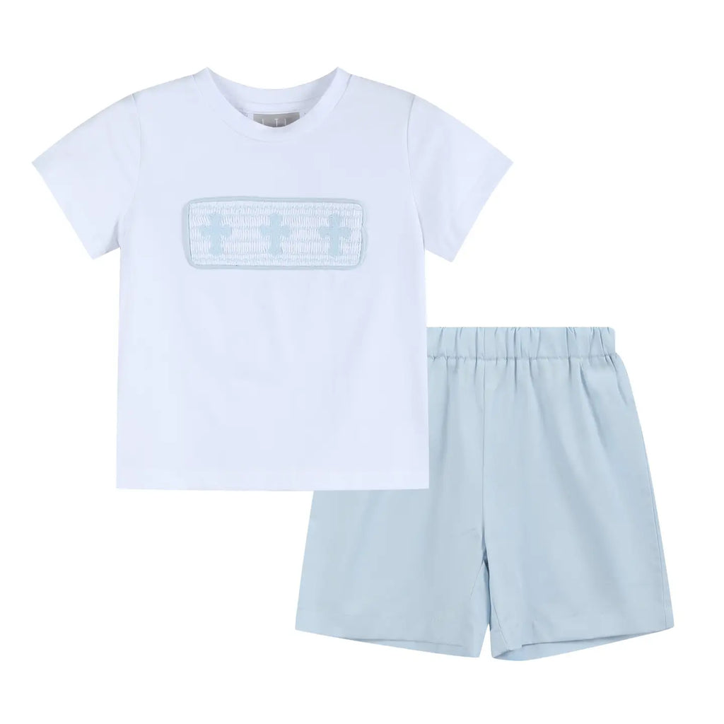 Light Blue & White Crosses Set