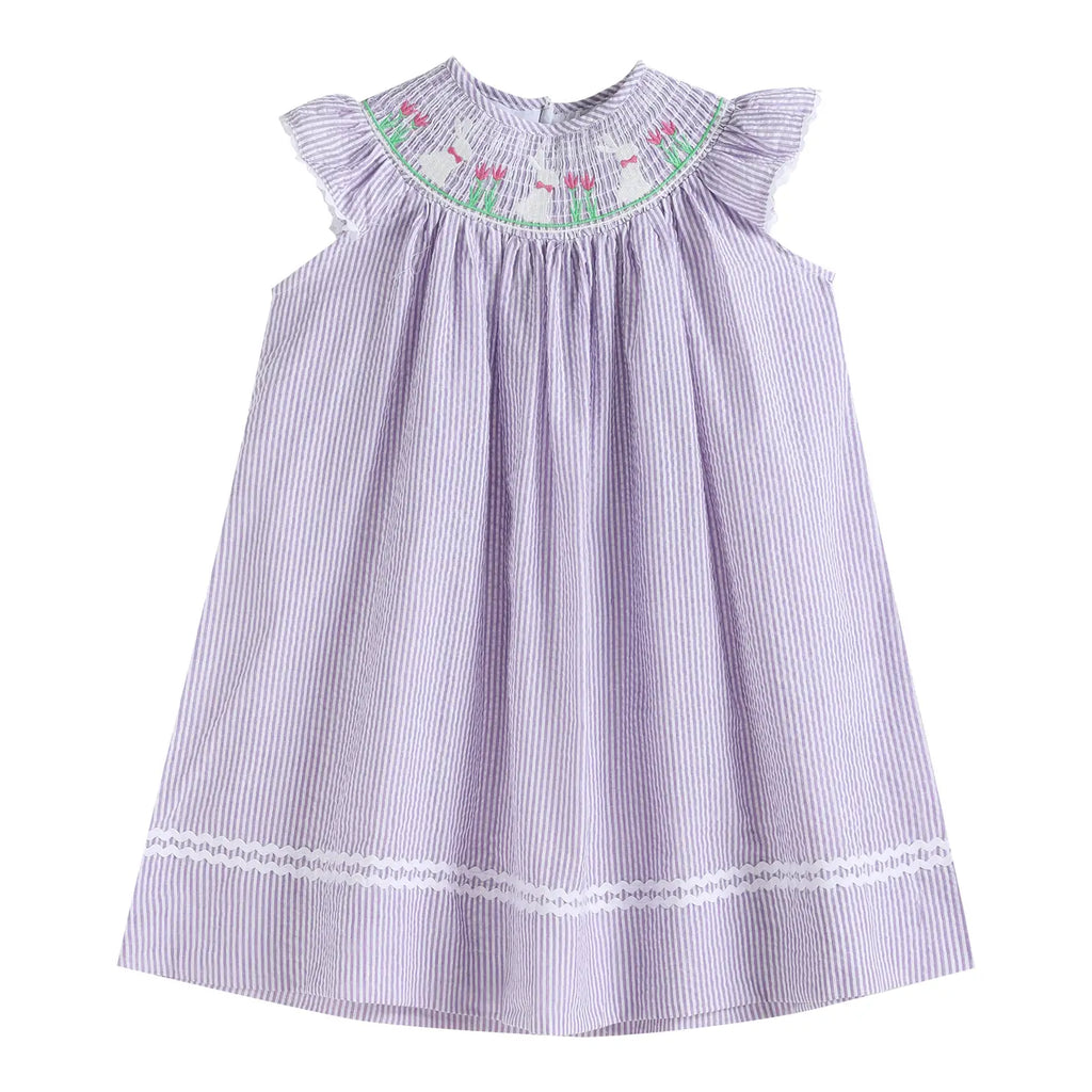 Light Purple Seersucker Bunny Dress