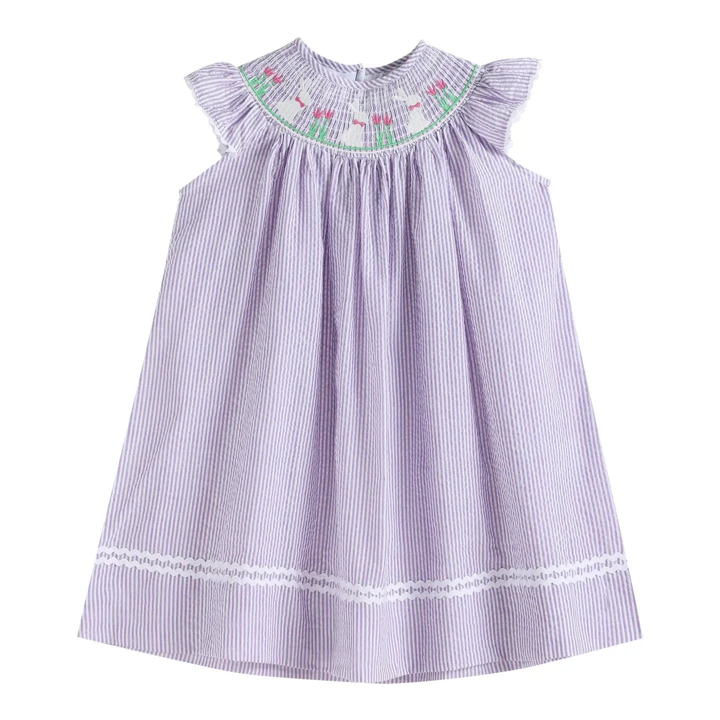 Light Purple Seersucker Bunny Dress