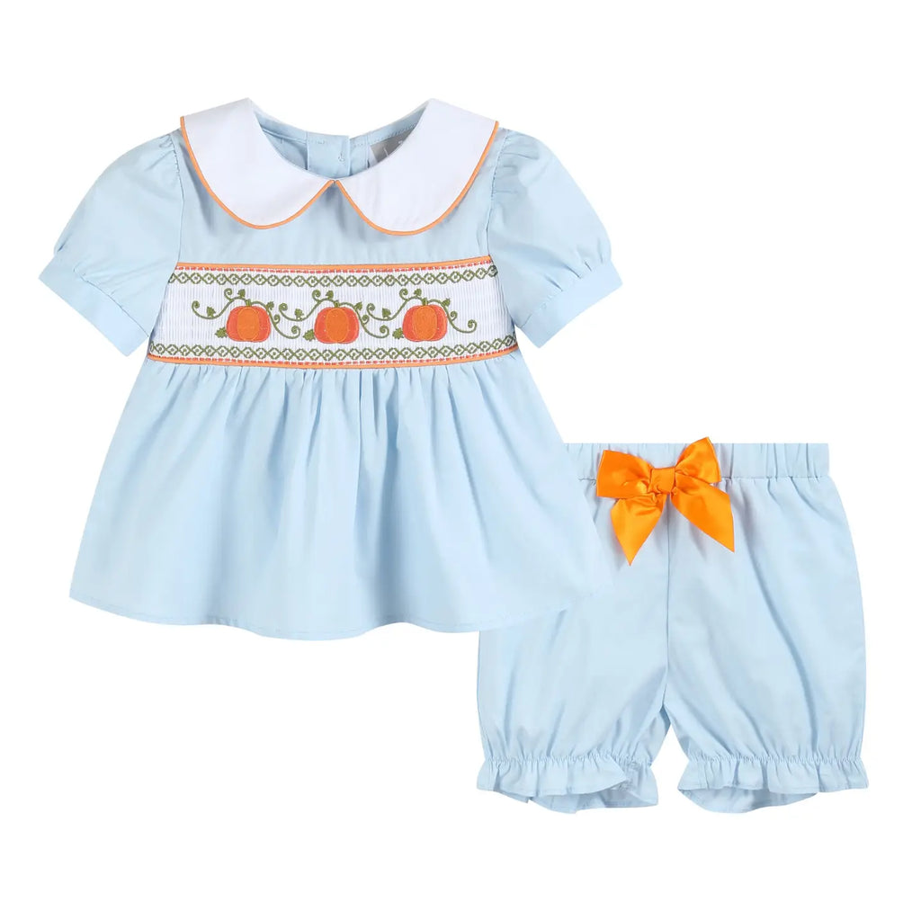 Pumpkin Vine Smock Set