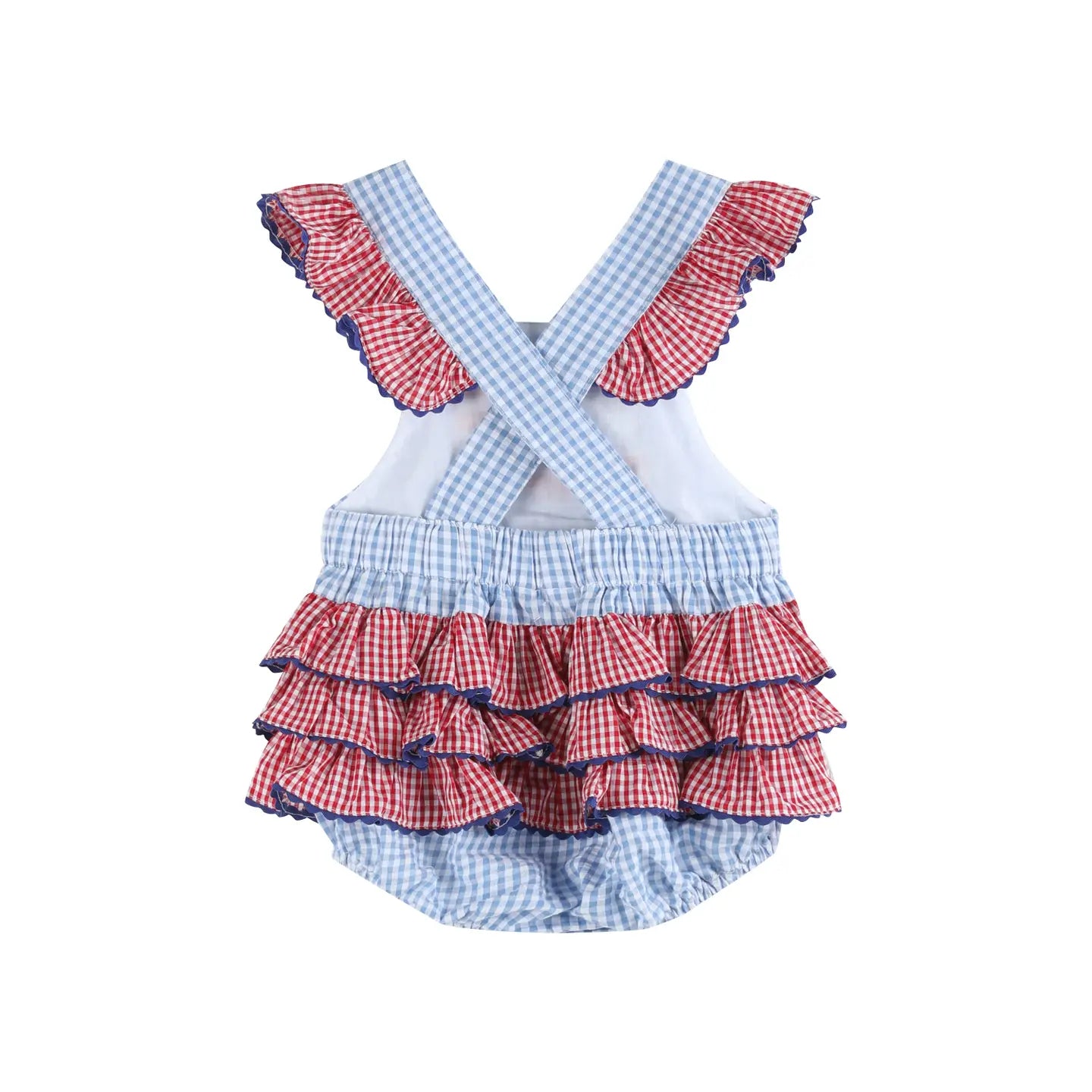 Flag Ruffle Romper