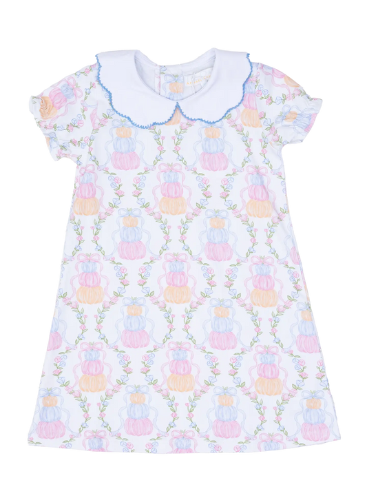 Presley Kait Pumpkin Trellis Dress