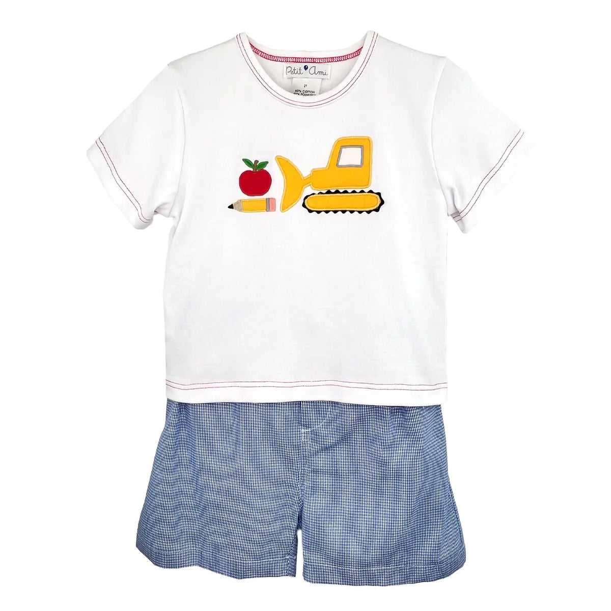 Apple Bulldozer Appliqué Set