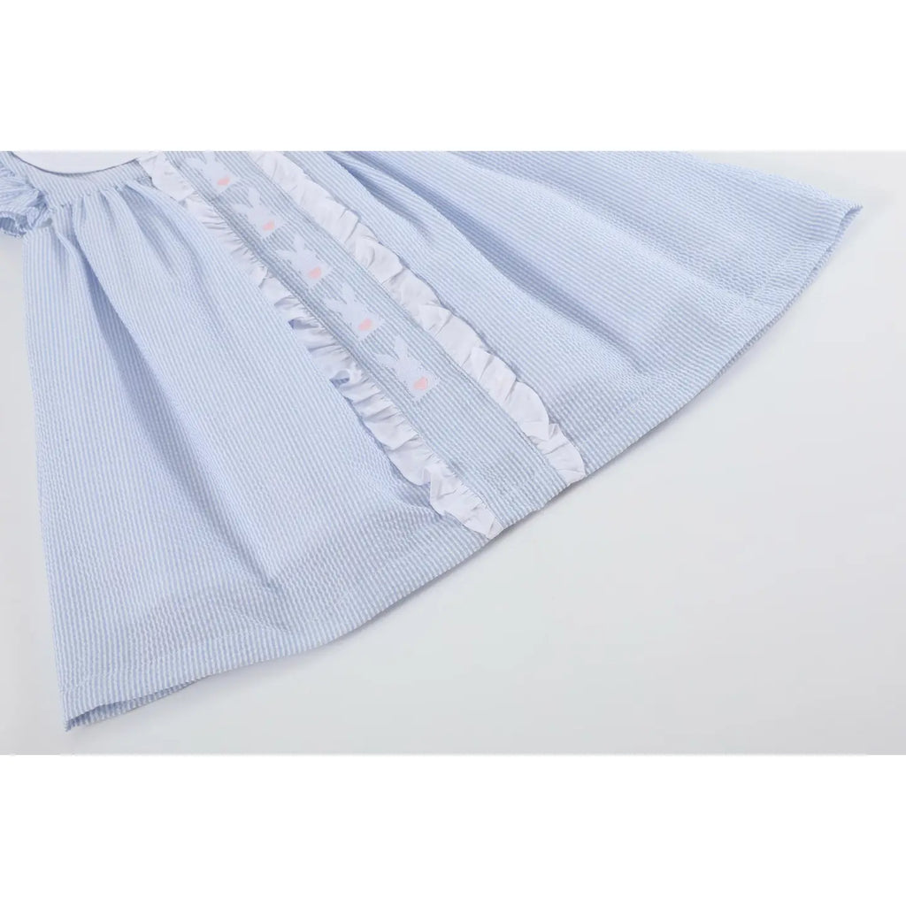 Easter Bunny Ruffle Yoke Dress