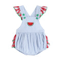Watermelon Ruffle Romper