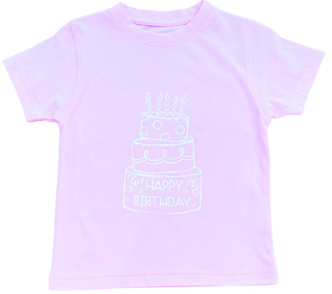 Light Pink Happy Birthday Tee