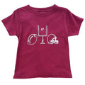 Maroon & White Football Trio Tee
