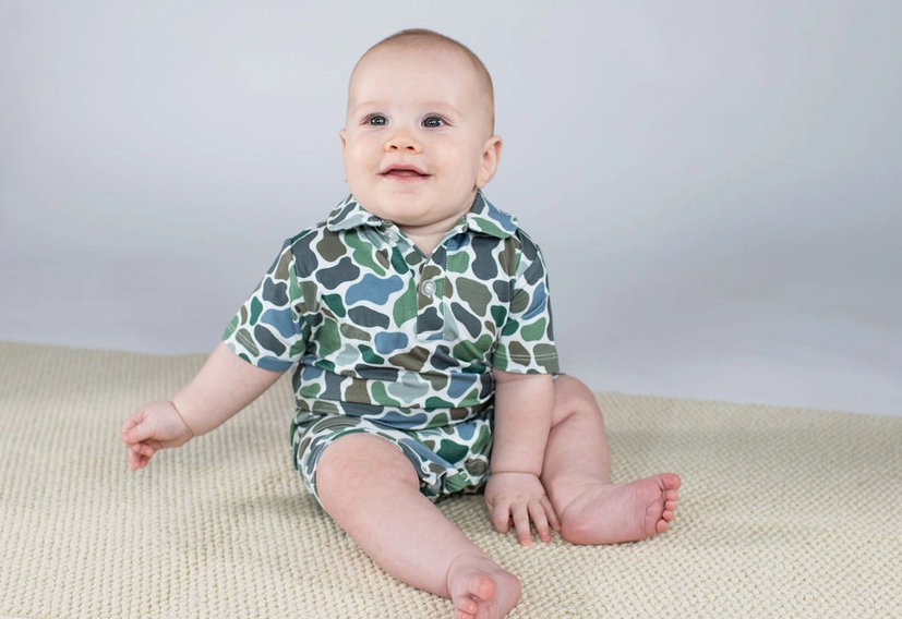 Pebble Camo Romper