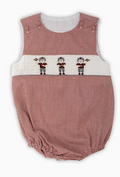 Maroon Smocked FB Players Bubble