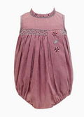 Maroon Trio Smock Girls Bubble
