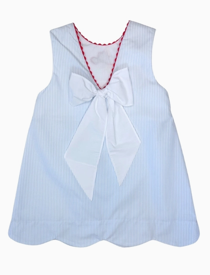 Blue Rebel Scallop Dress
