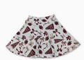Maroon Football Activewear Skirt