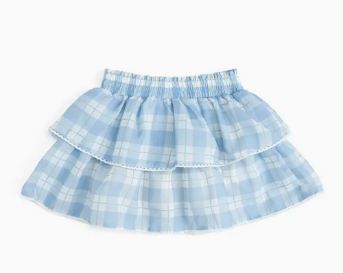 Blue Plaid Skort