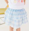 Blue Plaid Skort