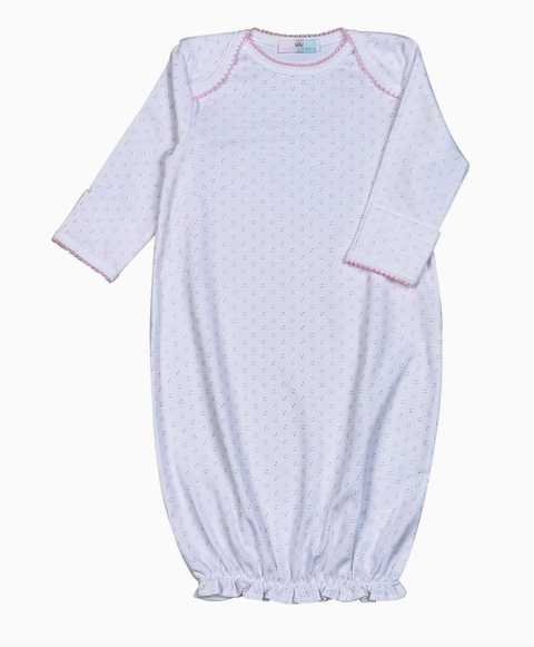 Pink Micro Dot Pima Dress