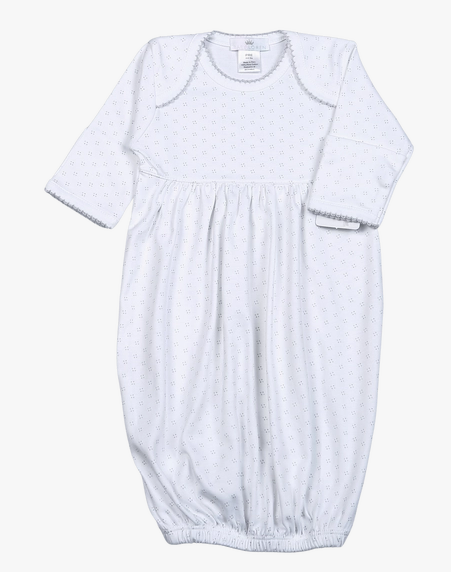 Grey Dots Pima Gown