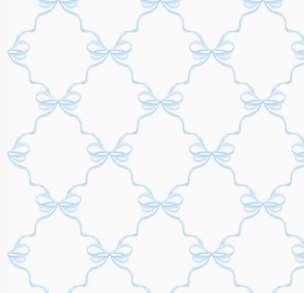Lollie Set in Blue Coquette Bows