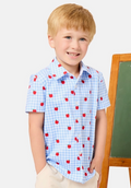 Apple Gingham Button Down