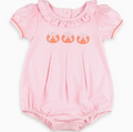 Pink Pumpkin Bow Bubble