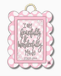 Pink Fearfully & Wonderfully Made Hanger
