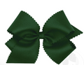 King Scalloped Dark Green Bow