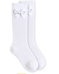 Knee High Scalloped Bow Socks