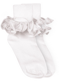 White Misty Ruffle Socks