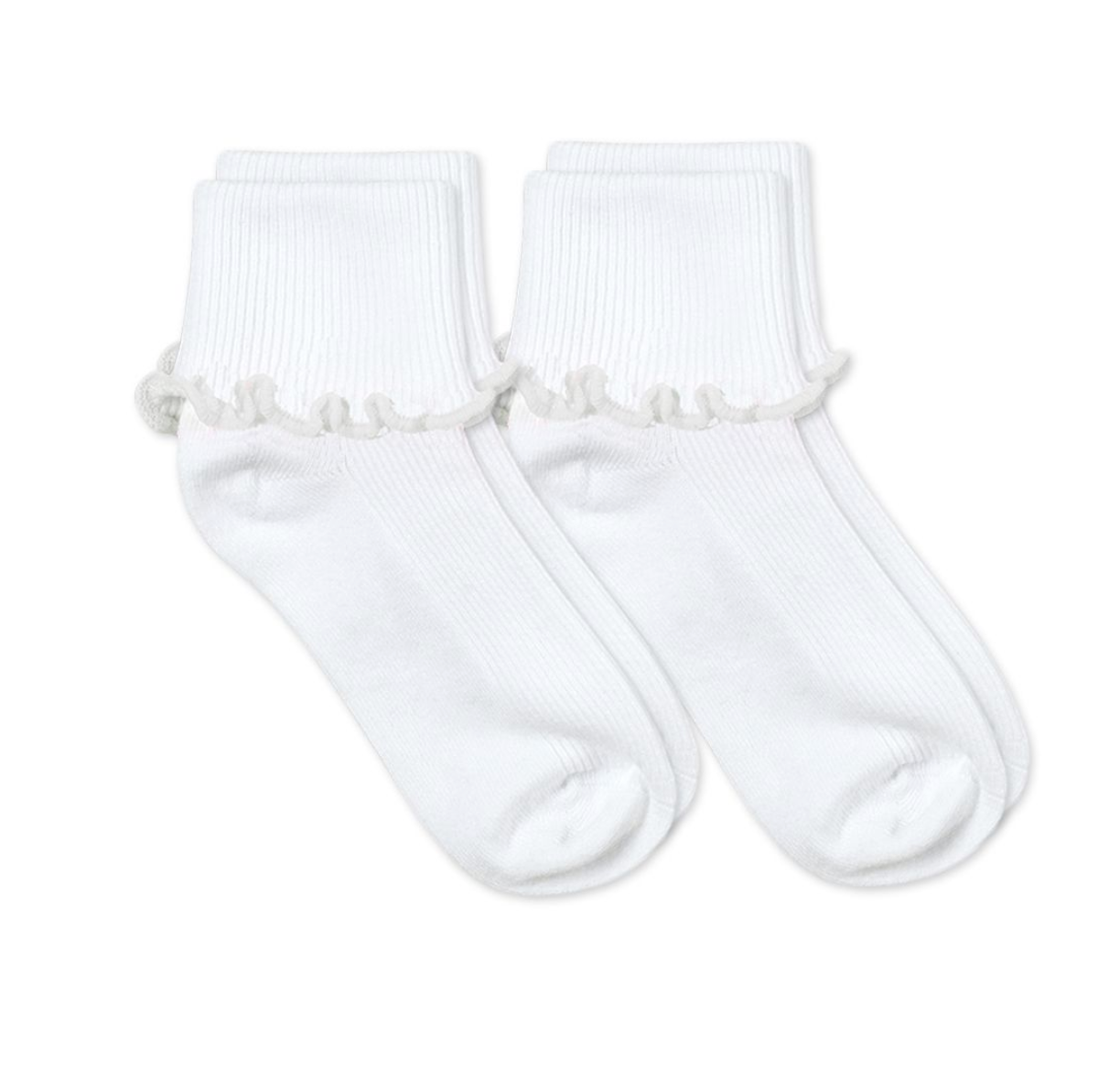 Ripple Edge Smooth Turn Cuff Socks