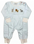 Blue Baby Safari Romper