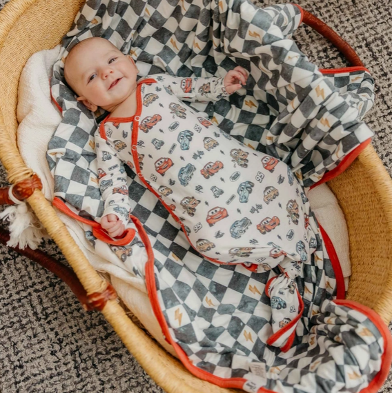 Cars Newborn Knotted Gown