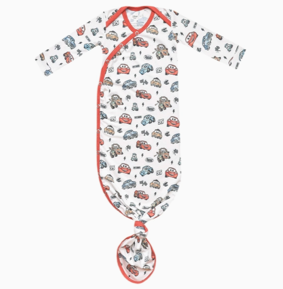 Cars Newborn Knotted Gown