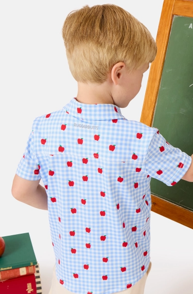 Apple Gingham Button Down