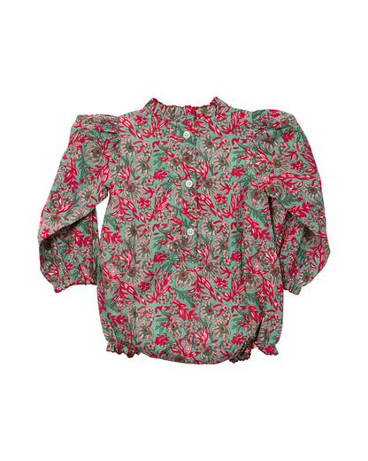 Mistletoe Pintuck Pleat Bubble
