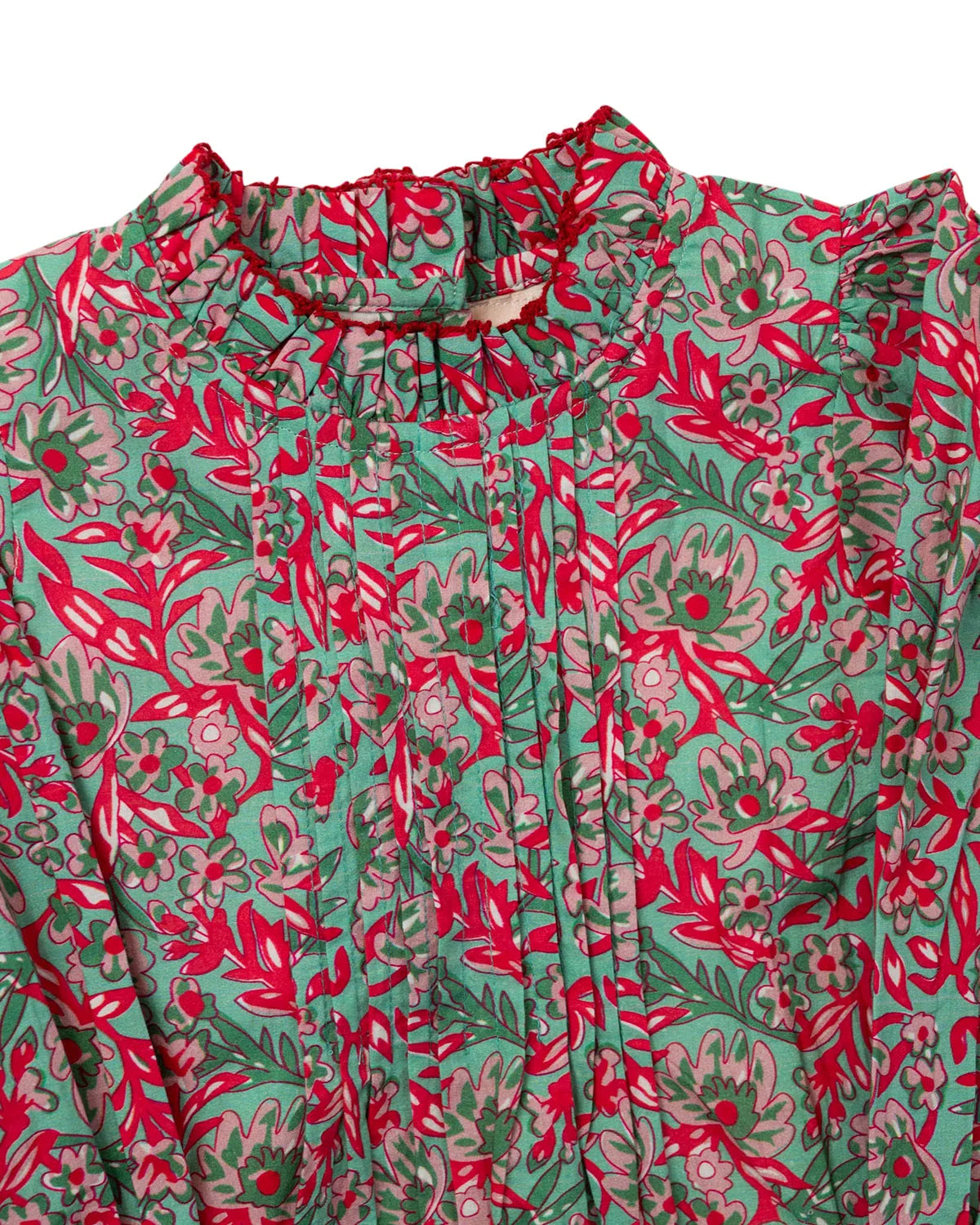 Mistletoe Pintuck Pleat Bubble