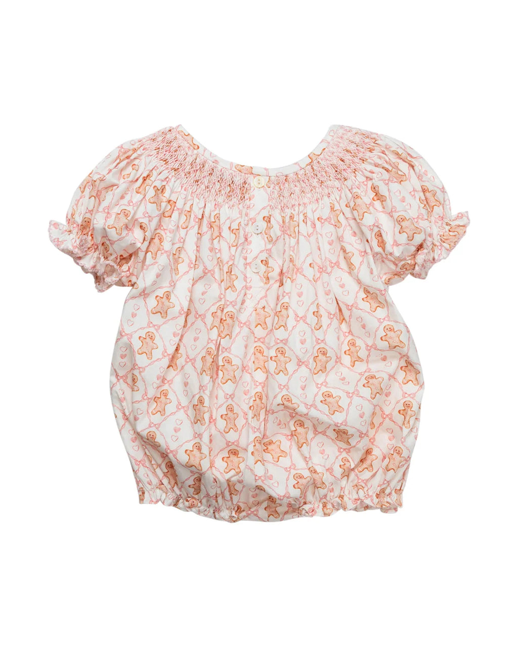 Gingerbread Smocked Bubble