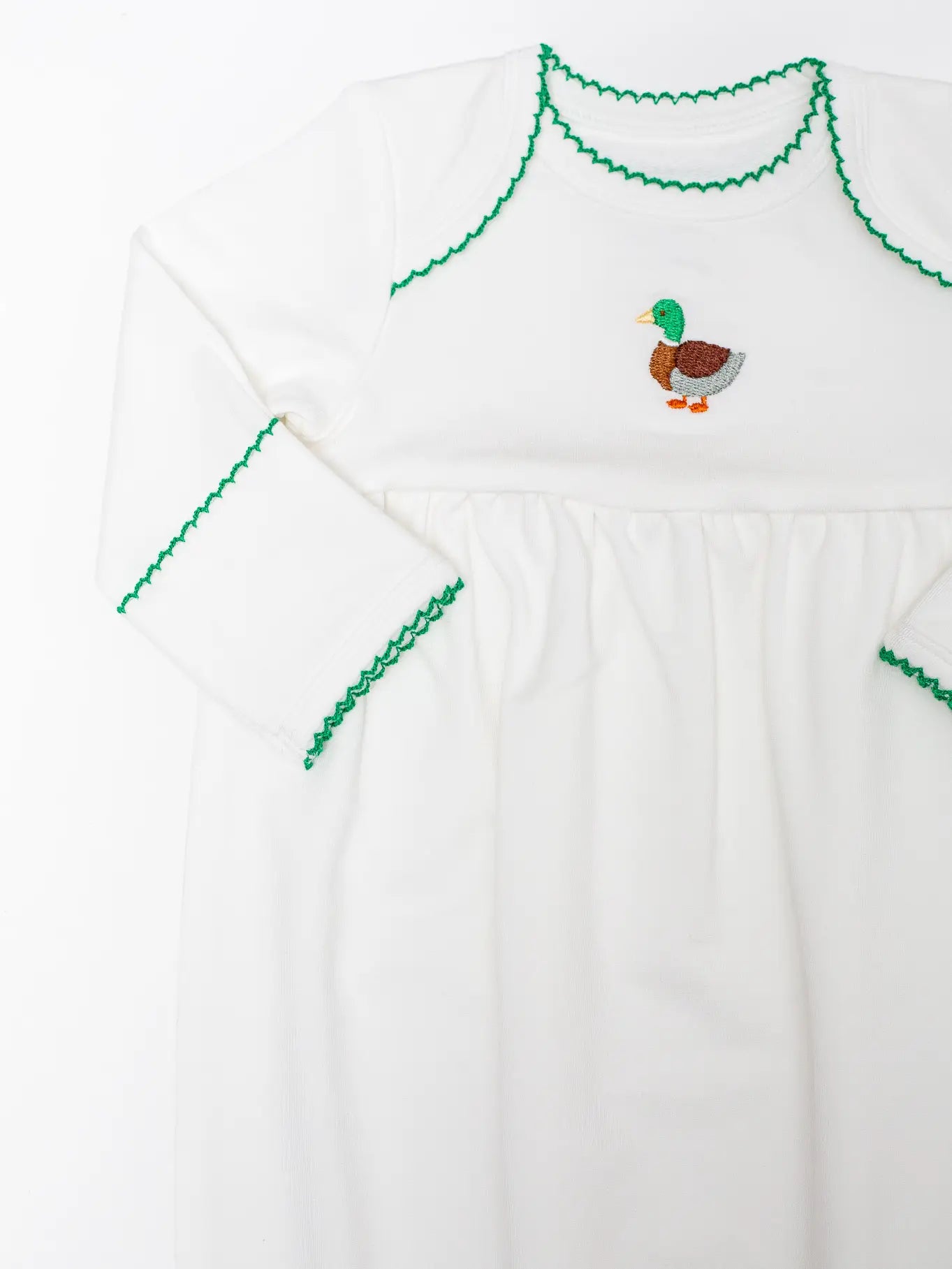 Mallard Duck Embroidered Gown
