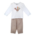 Football Turkey Applique Pant Set