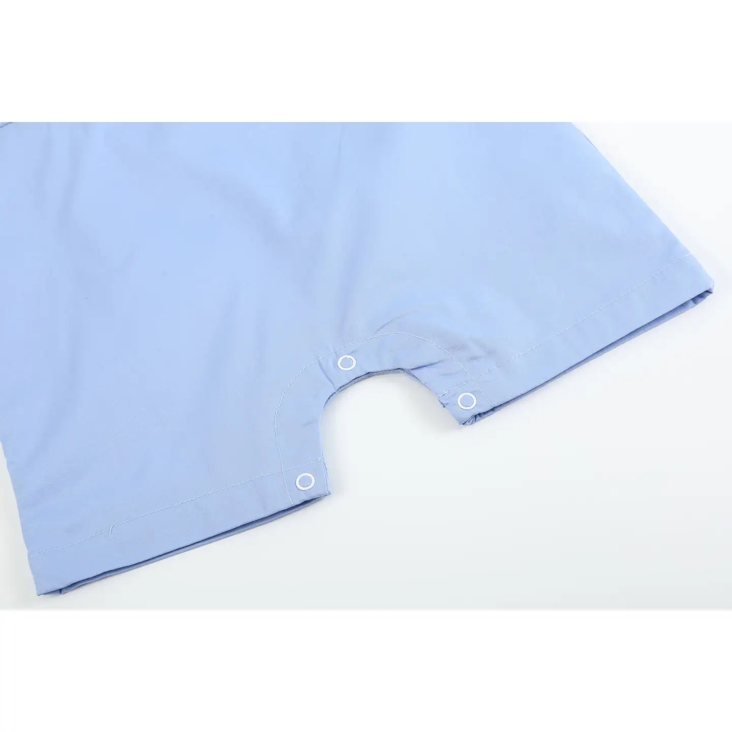 Periwinkle Crosses Smocked Shortalls