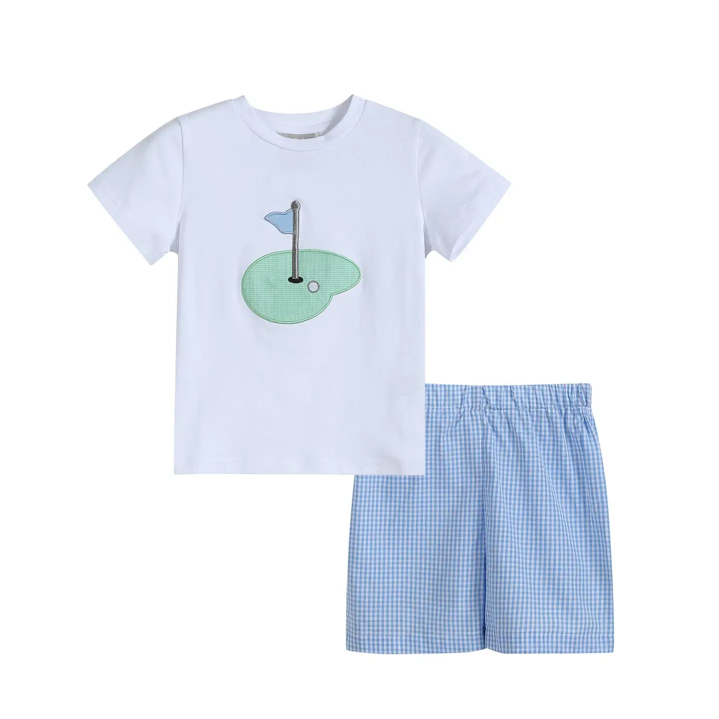 Gingham Golf Short Set