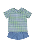 John Bluegrass Plaid Short Set