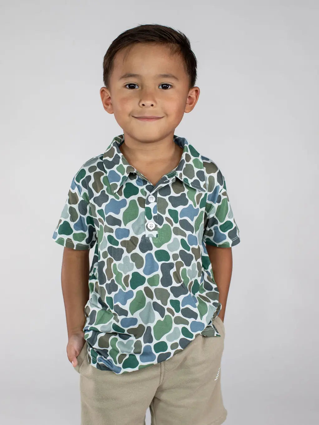 Pebble Camo Polo