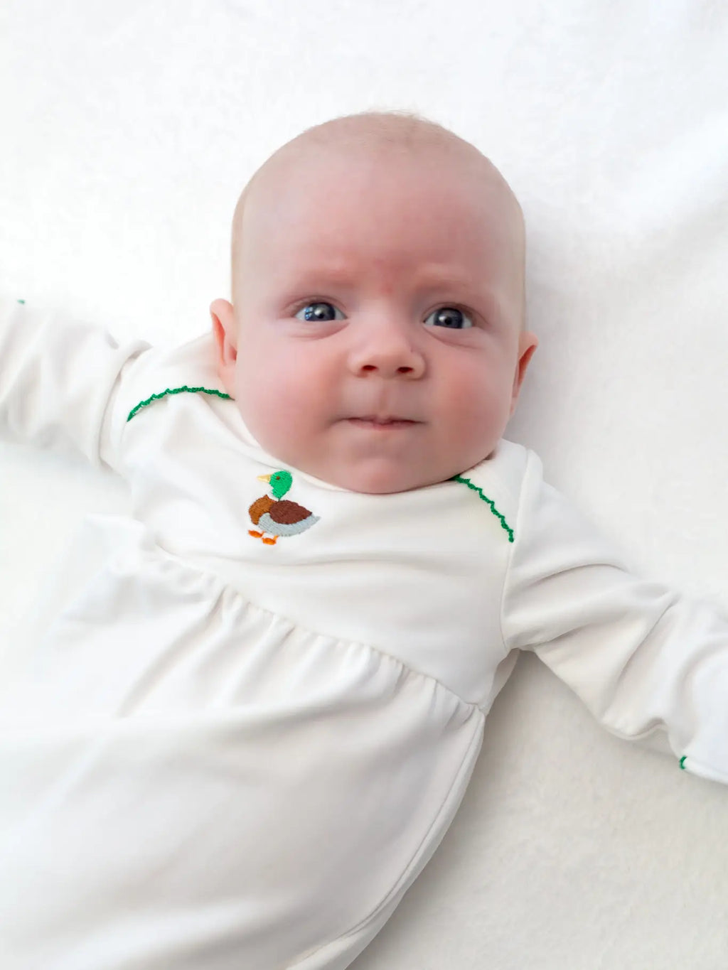 Mallard Duck Embroidered Gown